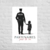 👮‍♀️ Poster "Partenaires pour la vie" – Policier & sa fille