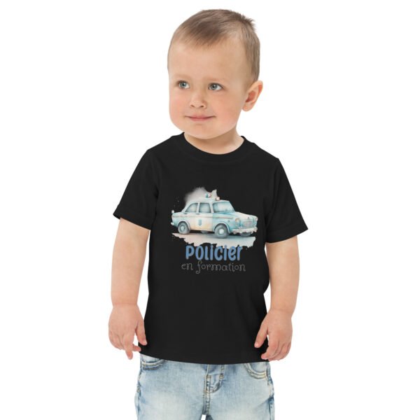 🚓 T-shirt enfant « Policier en formation » – le cadeau pour les petits policiers en herbe – Image 5