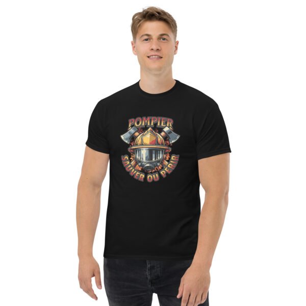 🧯 T-shirt « Pompier : Sauver ou Périr » – L’uniforme officieux des héros du feu – Image 6