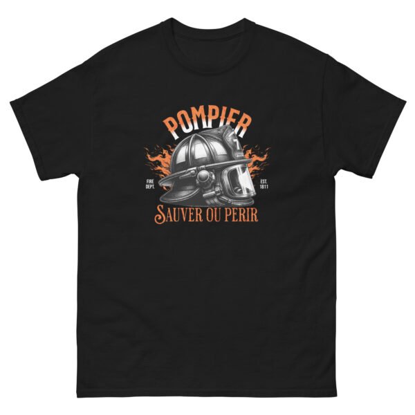 T-shirt « Pompier : Sauver ou Périr » – Fierté et style assumé