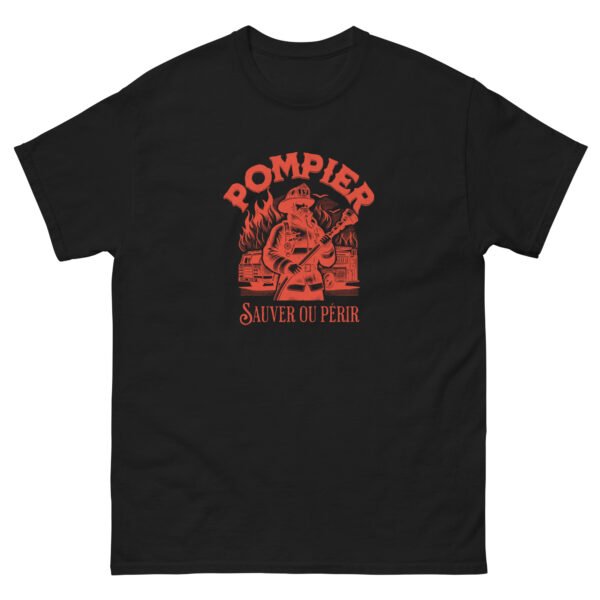 🔥 T-shirt « Pompier : Sauver ou Périr » – Pour ceux qui n’ont pas peur d’entrer dans le feu