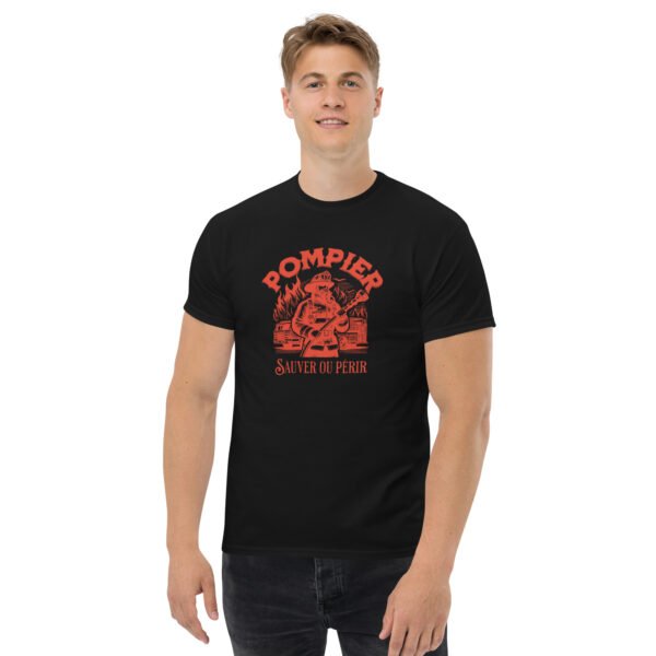 🔥 T-shirt « Pompier : Sauver ou Périr » – Pour ceux qui n’ont pas peur d’entrer dans le feu – Image 6