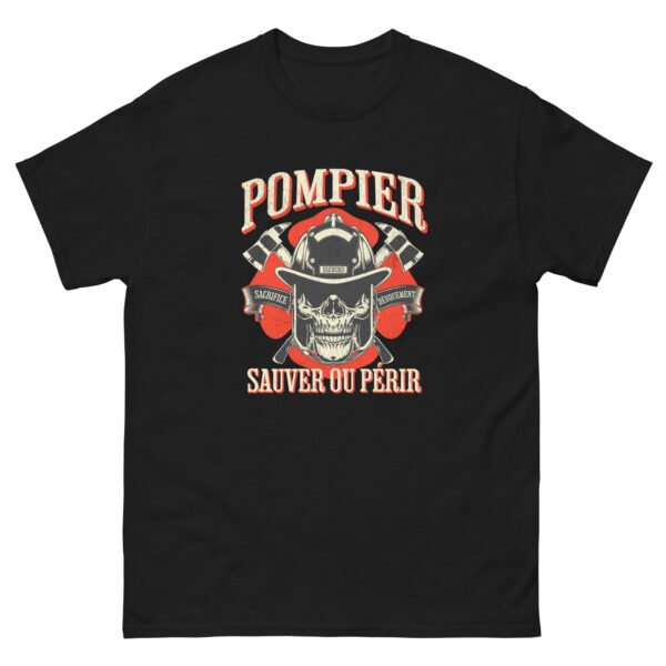 🔥 T-shirt « Pompier : Sauver ou Périr » – Plus qu'une devise... un cri d’honneur