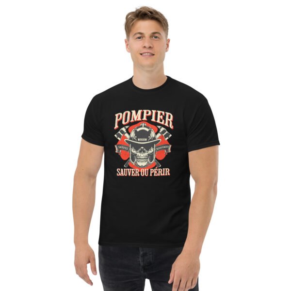 🔥 T-shirt « Pompier : Sauver ou Périr » – Plus qu'une devise... un cri d’honneur – Image 7