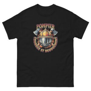 🔥 T-shirt « Pompier : Courage et Dévouement » – L’essence du métier, le cadeau parfait