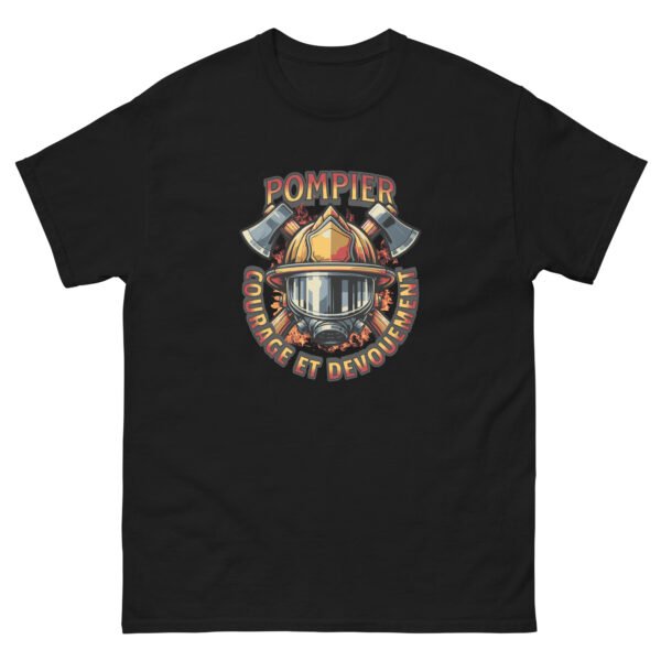 🔥 T-shirt « Pompier : Courage et Dévouement » – L’essence du métier, le cadeau parfait