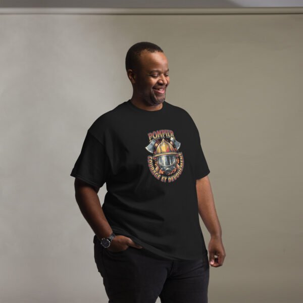 🔥 T-shirt « Pompier : Courage et Dévouement » – L’essence du métier, le cadeau parfait – Image 6