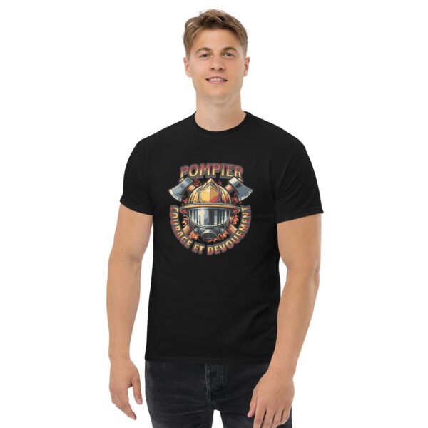 🔥 T-shirt « Pompier : Courage et Dévouement » – L’essence du métier, le cadeau parfait – Image 7