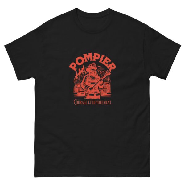 🔥 T-shirt « Pompier : Courage et Dévouement » – Pour les combattants du feu qui foncent quand les autres reculent