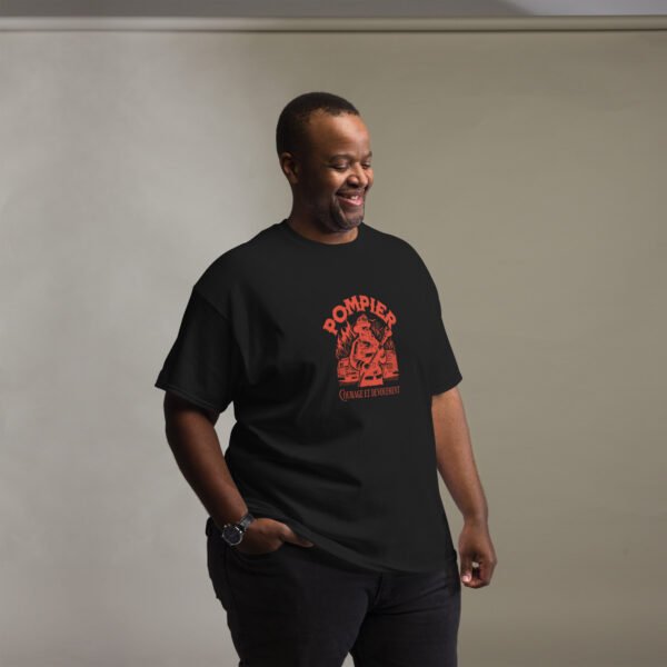 🔥 T-shirt « Pompier : Courage et Dévouement » – Pour les combattants du feu qui foncent quand les autres reculent – Image 6
