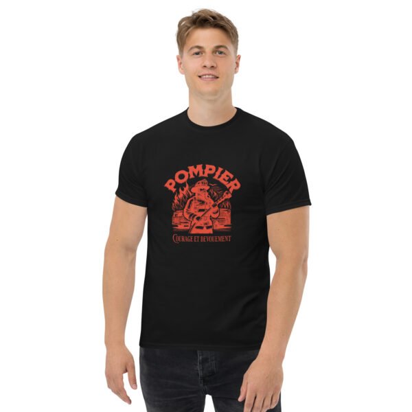 🔥 T-shirt « Pompier : Courage et Dévouement » – Pour les combattants du feu qui foncent quand les autres reculent – Image 7