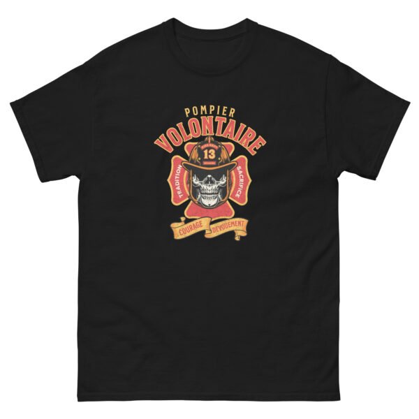 🔥 T-shirt « Pompier : Courage et Dévouement » – L’engagement sur la poitrine, le feu dans le regard