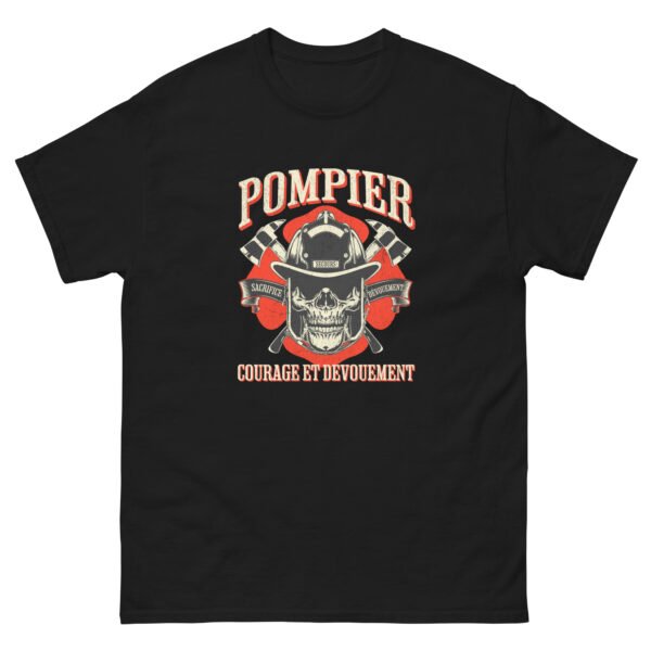 🔥 T-shirt « Pompier : Courage et Dévouement » – Le feu sacré, version textile