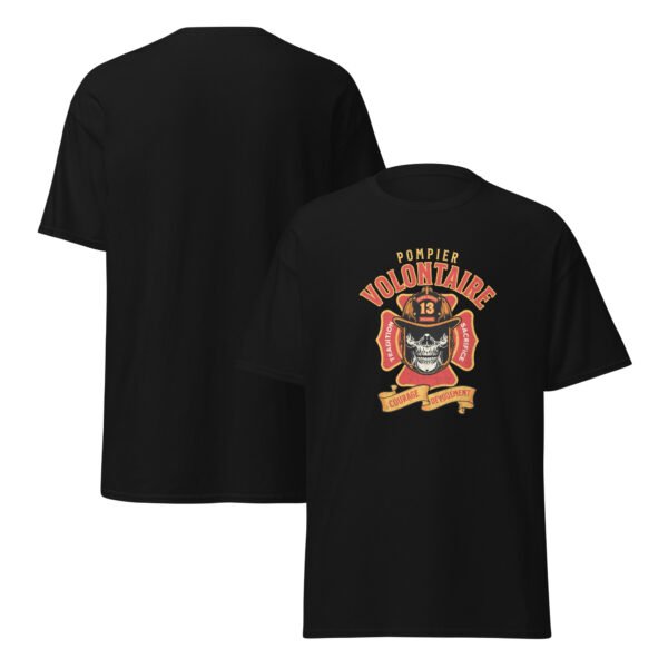 🔥 T-shirt « Pompier : Courage et Dévouement » – L’engagement sur la poitrine, le feu dans le regard – Image 2