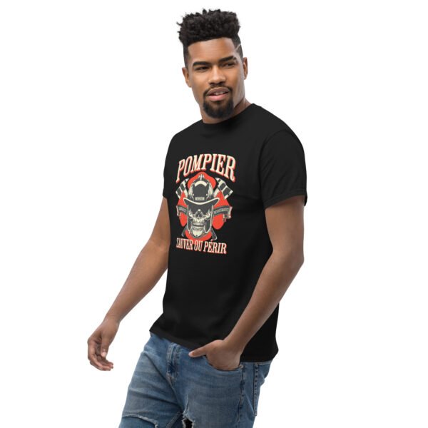 🔥 T-shirt « Pompier : Sauver ou Périr » – Plus qu'une devise... un cri d’honneur – Image 4