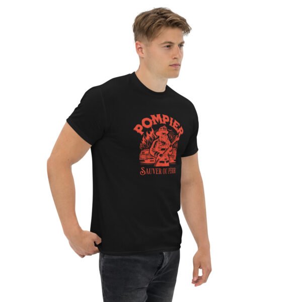 🔥 T-shirt « Pompier : Sauver ou Périr » – Pour ceux qui n’ont pas peur d’entrer dans le feu – Image 3