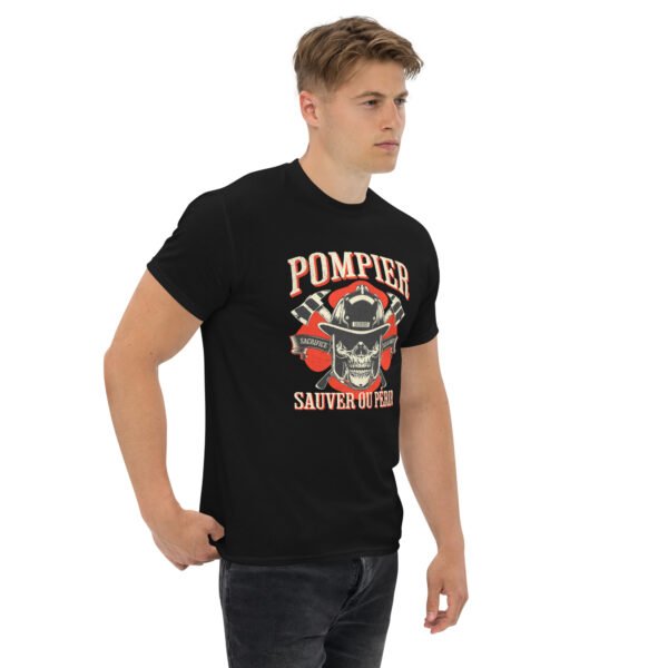 🔥 T-shirt « Pompier : Sauver ou Périr » – Plus qu'une devise... un cri d’honneur – Image 3