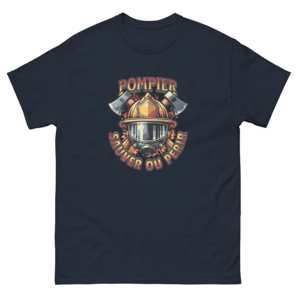 🧯 T-shirt « Pompier : Sauver ou Périr » – L’uniforme officieux des héros du feu – Image 7
