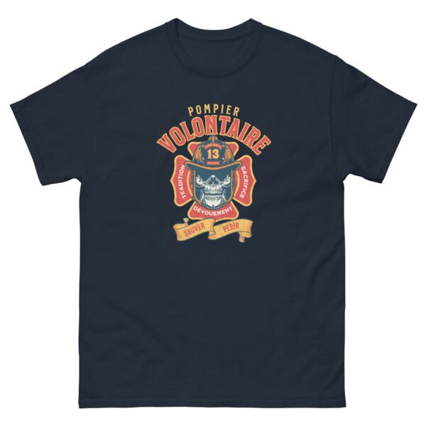 🔥 T-shirt « Pompier volontaire : Sauver ou Périr » – Tradition, dévouement, sacrifice – Image 7