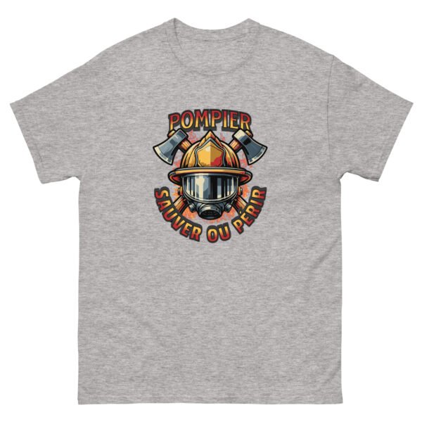 🧯 T-shirt « Pompier : Sauver ou Périr » – L’uniforme officieux des héros du feu – Image 8