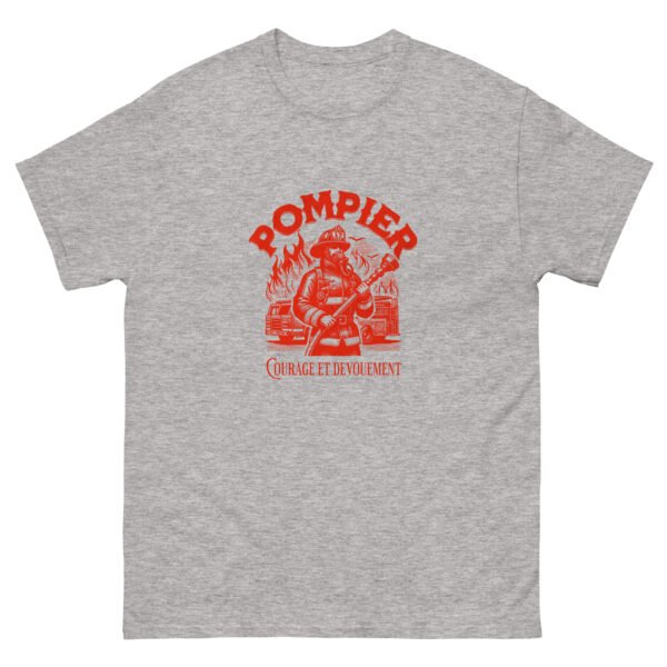 🔥 T-shirt « Pompier : Courage et Dévouement » – Pour les combattants du feu qui foncent quand les autres reculent – Image 9