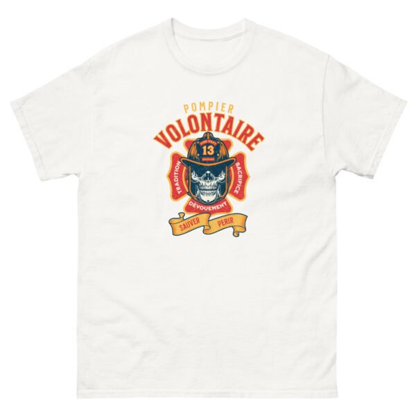 🔥 T-shirt « Pompier volontaire : Sauver ou Périr » – Tradition, dévouement, sacrifice – Image 9