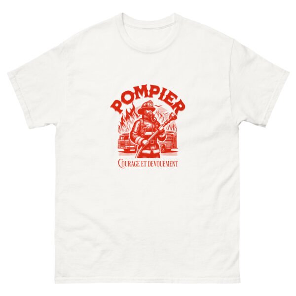 🔥 T-shirt « Pompier : Courage et Dévouement » – Pour les combattants du feu qui foncent quand les autres reculent – Image 10