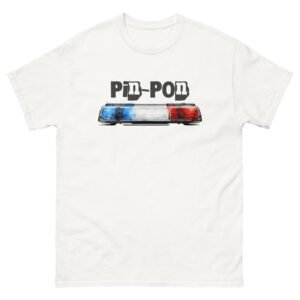 🚨 T-shirt Homme « Pin-Pon » – Cadeau humour pour policier