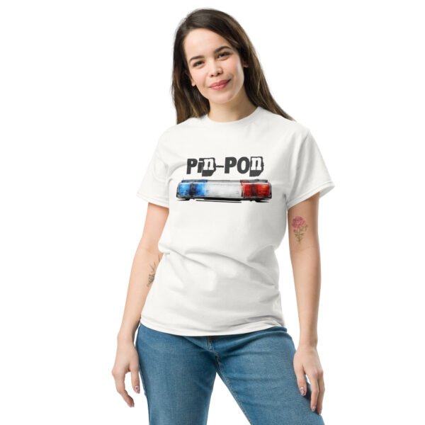 🚨 T-shirt Homme « Pin-Pon » – Cadeau humour pour policier – Image 5