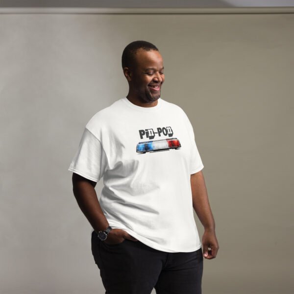 🚨 T-shirt Homme « Pin-Pon » – Cadeau humour pour policier – Image 6