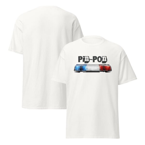 🚨 T-shirt Homme « Pin-Pon » – Cadeau humour pour policier – Image 2