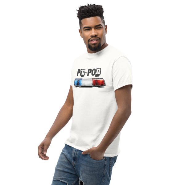 🚨 T-shirt Homme « Pin-Pon » – Cadeau humour pour policier – Image 4