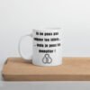 ☕ Mug Policier « Je ne peux pas soigner les idiots… mais je peux les menotter »