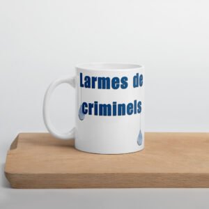 ☕ Mug Policier « Larmes de criminels » – Cadeau humour pour les forces de l'ordre