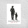 Poster « Partenaire pour la vie - fils » – le cadeau parfait pour une maman policière