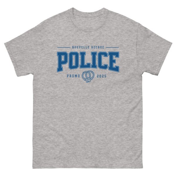 👮‍♂️ T-shirt « Nouvelle Recrue – Police – Promo 2025 » – Le cadeau parfait des nouveau gardiens de la paix – Image 2
