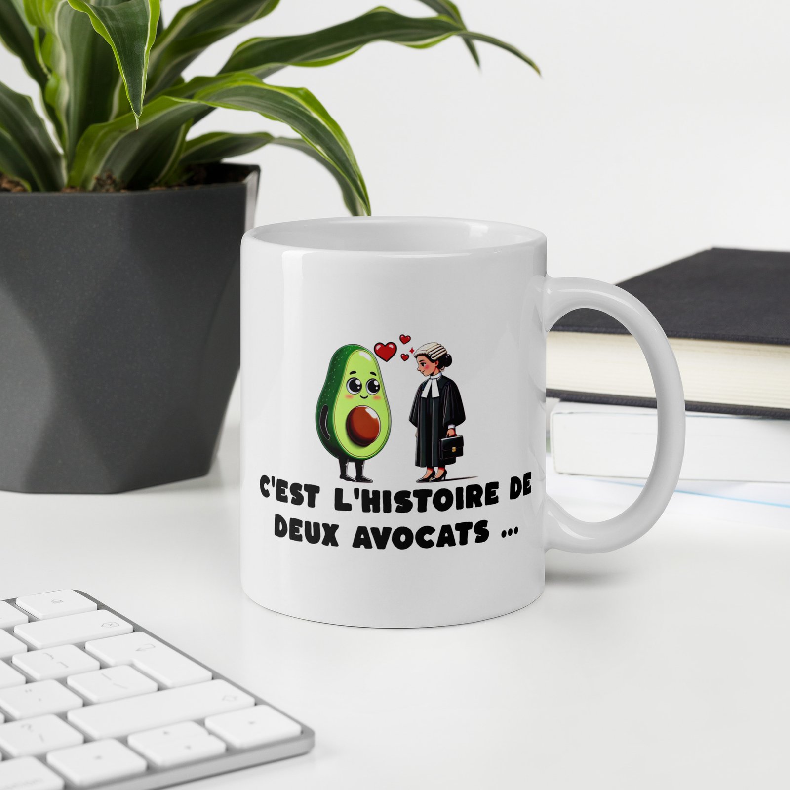 🥑 Mug “C’est l’histoire de deux avocats…” – Un cadeau à double sens pour les pros du barreau (et les fans de guacamole) – Image 15