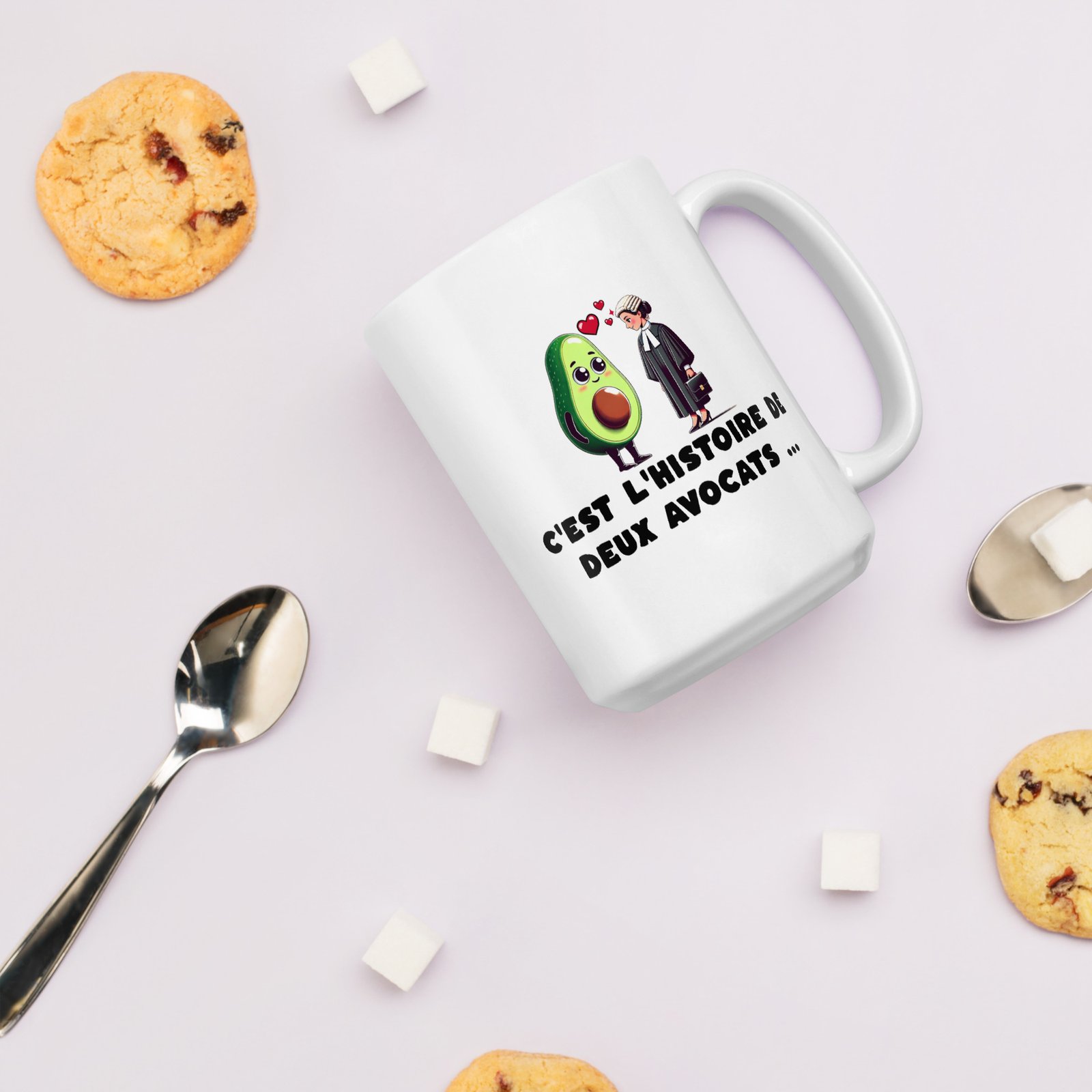 🥑 Mug “C’est l’histoire de deux avocats…” – Un cadeau à double sens pour les pros du barreau (et les fans de guacamole) – Image 21