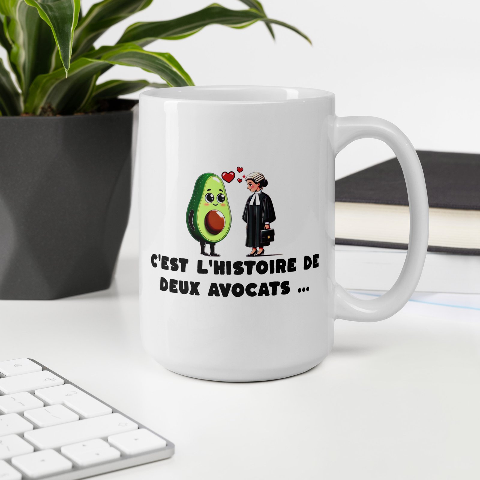 🥑 Mug “C’est l’histoire de deux avocats…” – Un cadeau à double sens pour les pros du barreau (et les fans de guacamole) – Image 20