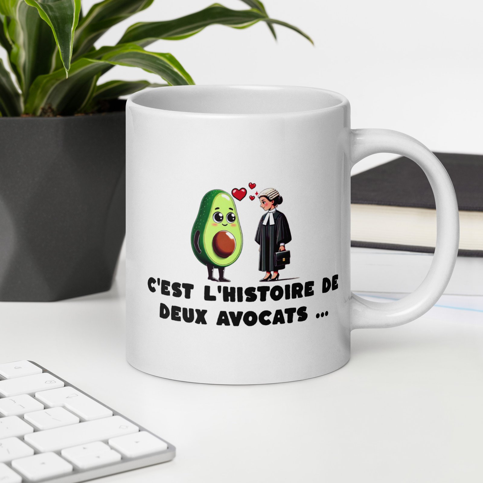 🥑 Mug “C’est l’histoire de deux avocats…” – Un cadeau à double sens pour les pros du barreau (et les fans de guacamole) – Image 13