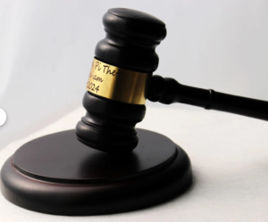 un marteau de juge personnalisable